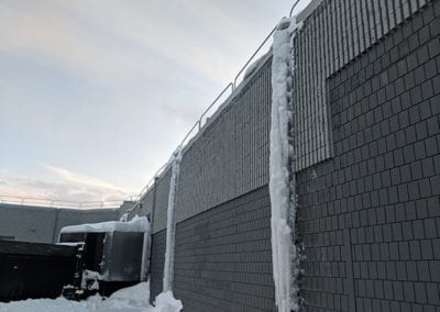 Commercial Building Ice Dam